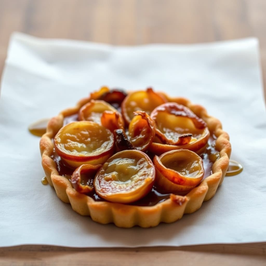 Karamellisert løkterte