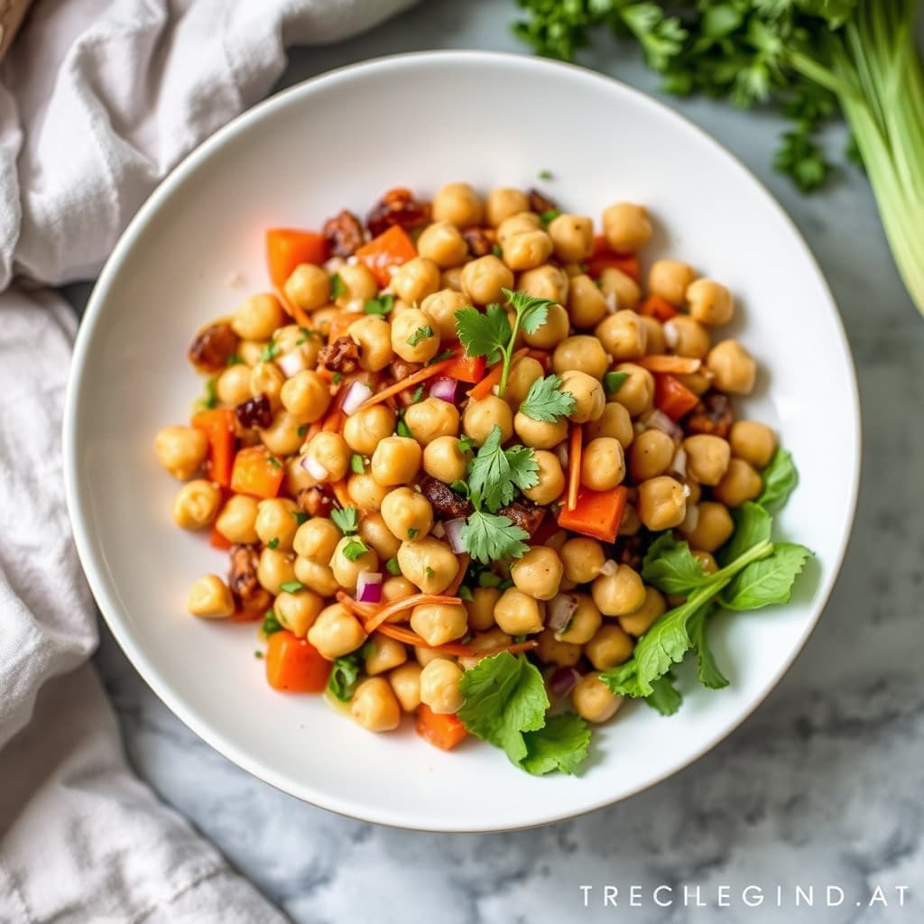 Kikert- og gulrotsalat