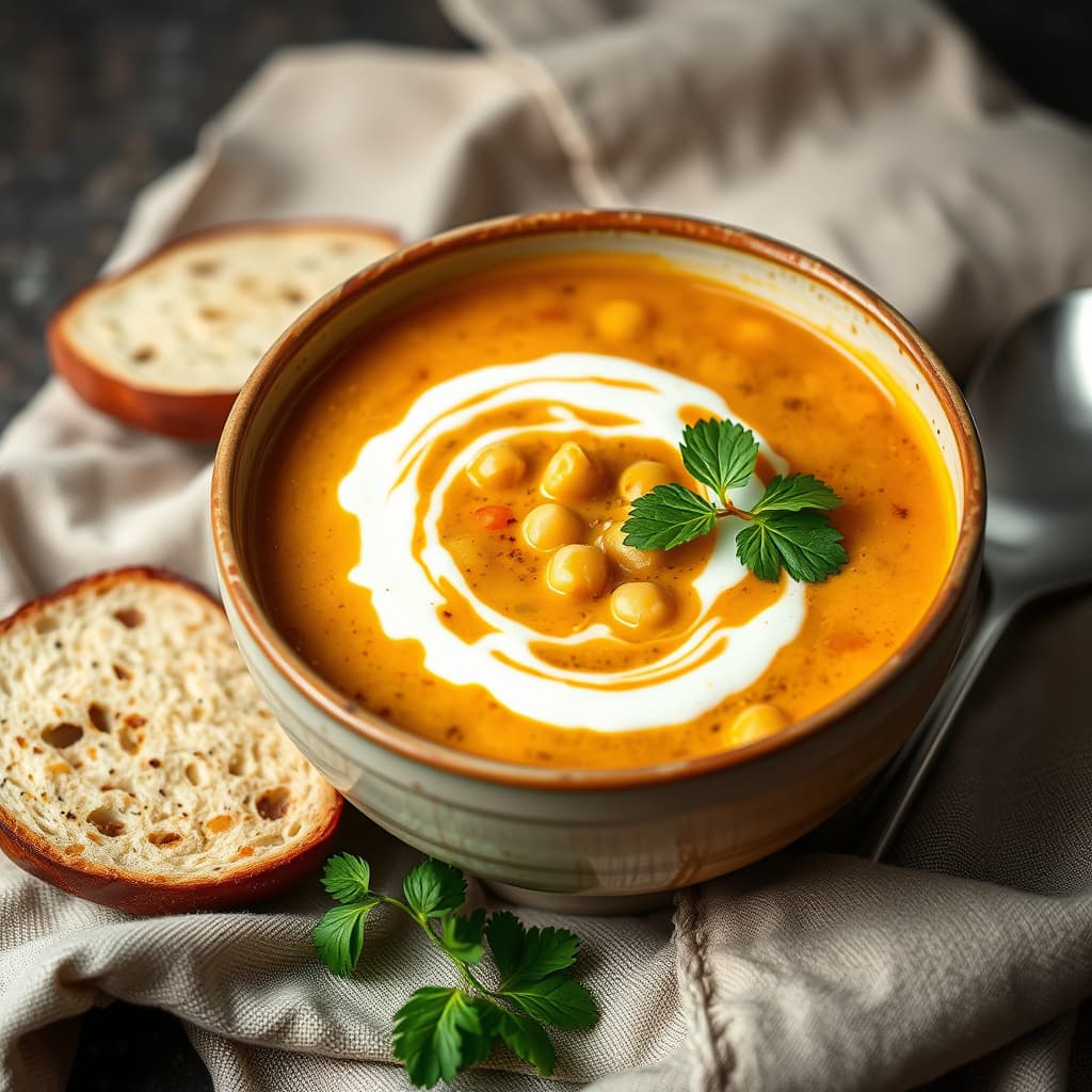 Kikert-suppe: Harira