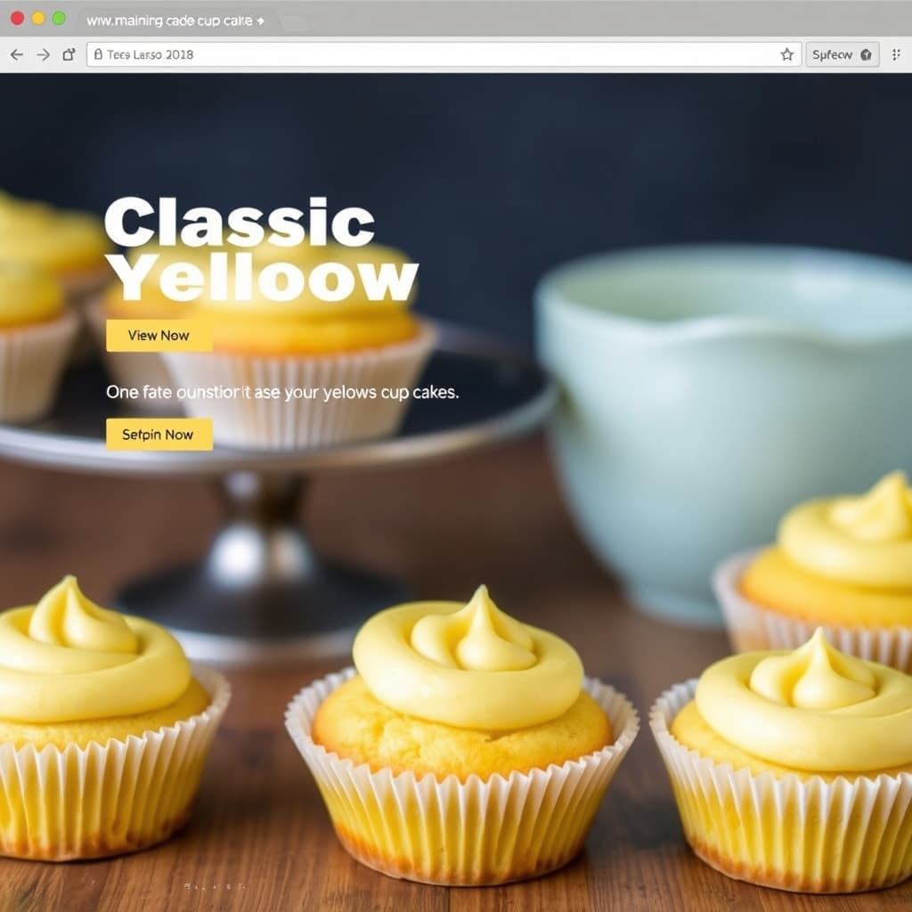 Klassiske gule muffins