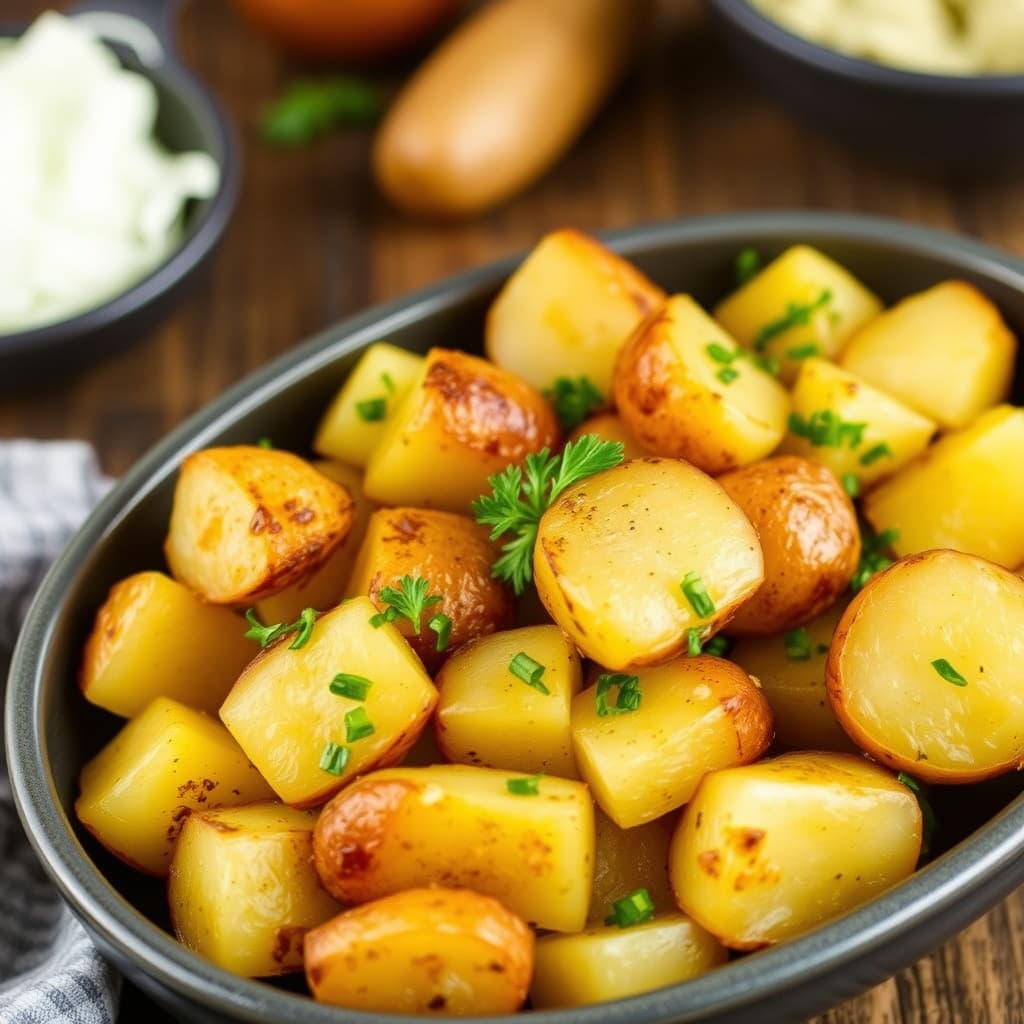 Kokte sennepspoteter