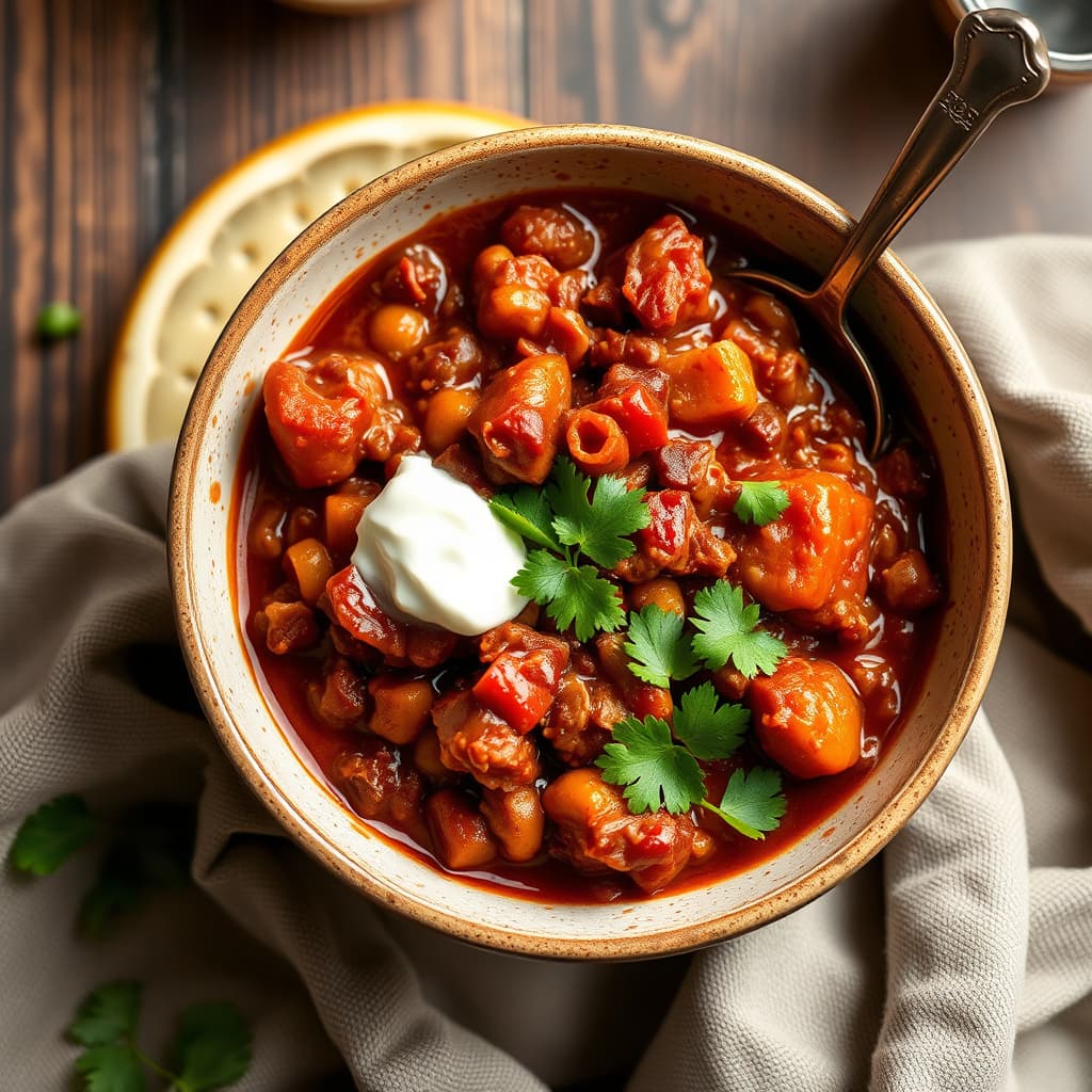 Kraftig, kjøttfri chili