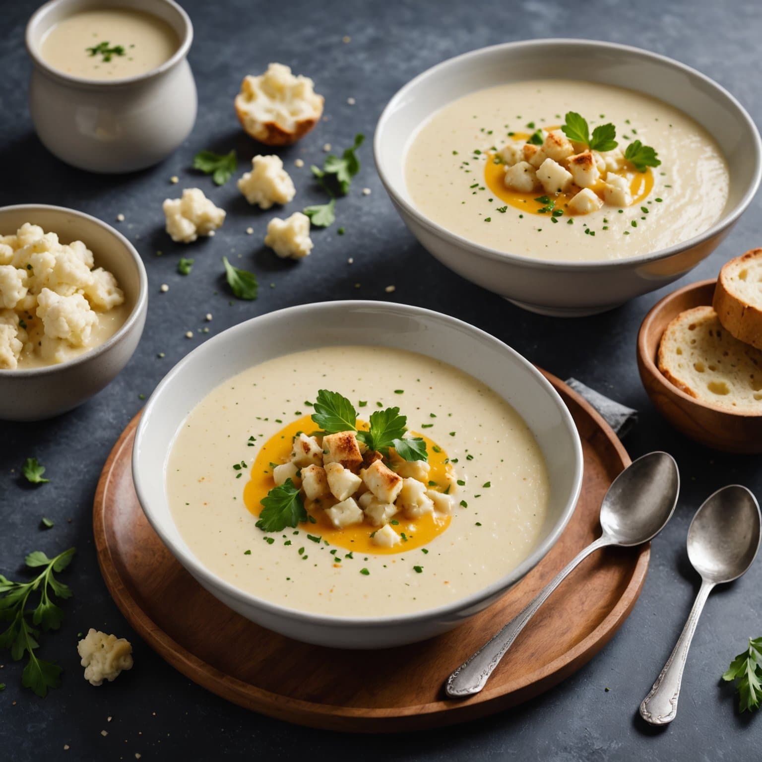 Kremet blomkålsuppe