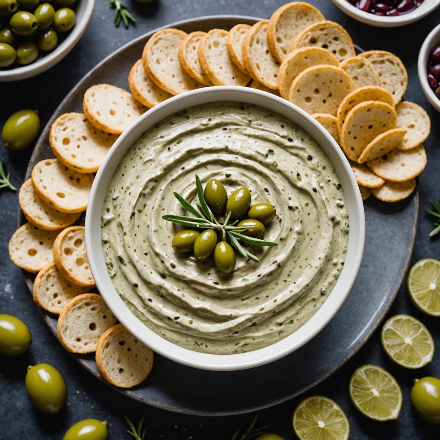 Kremet olivedip
