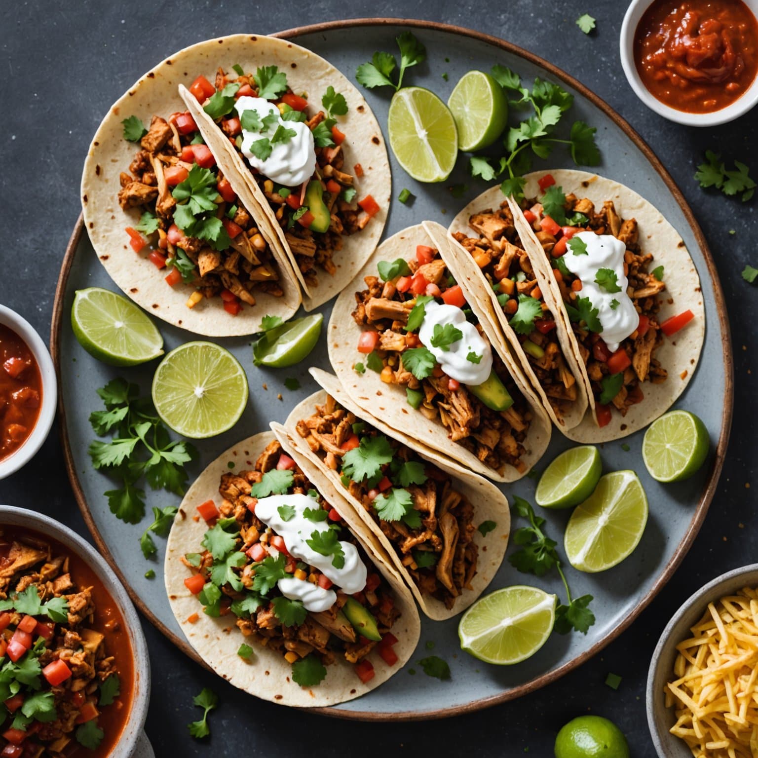 Krydrede kalkun-tacos