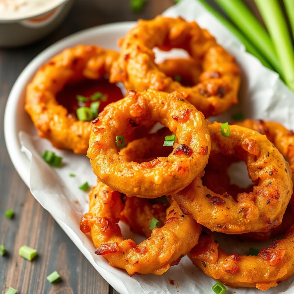 Krydrede løkringringer