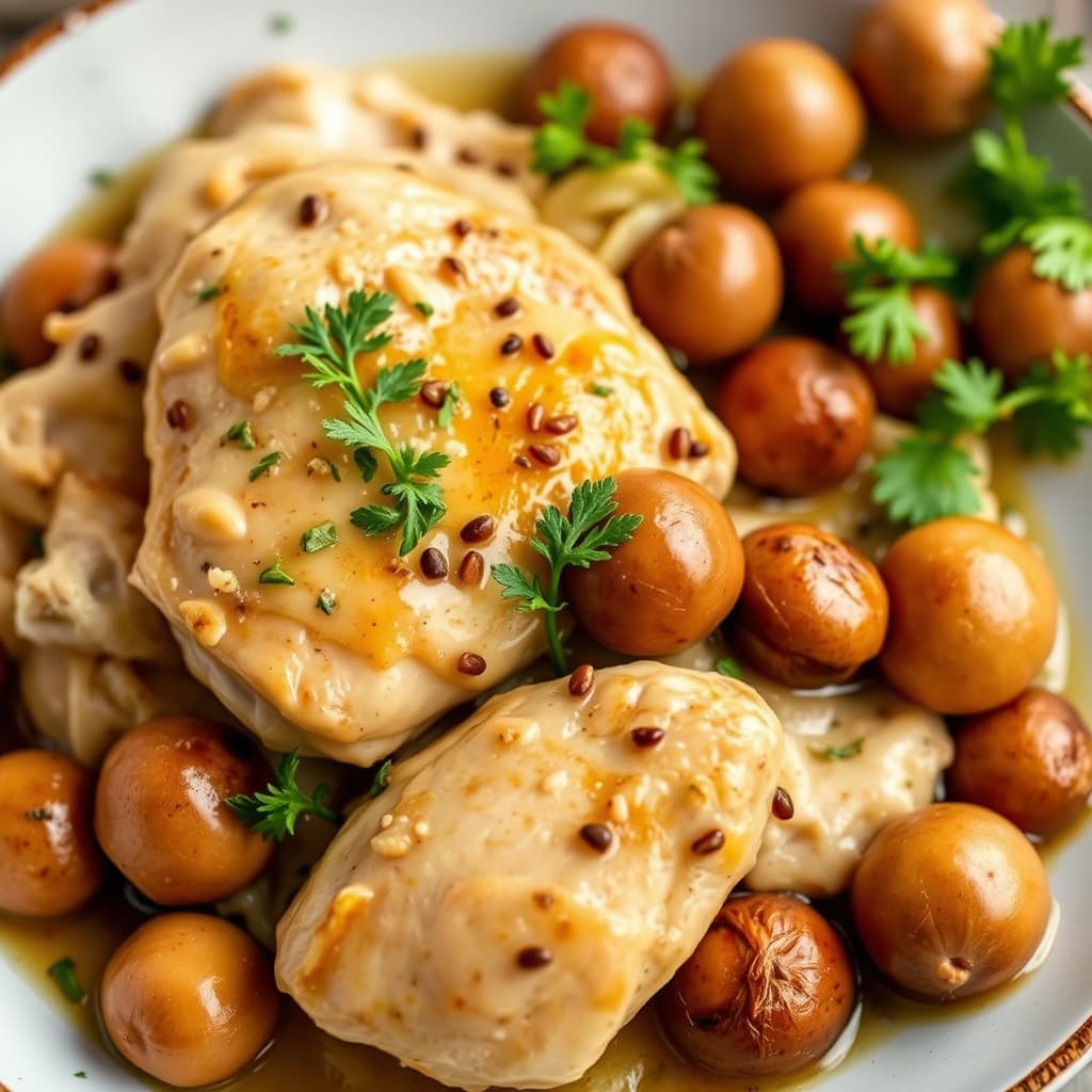 Kylling med kastanjer