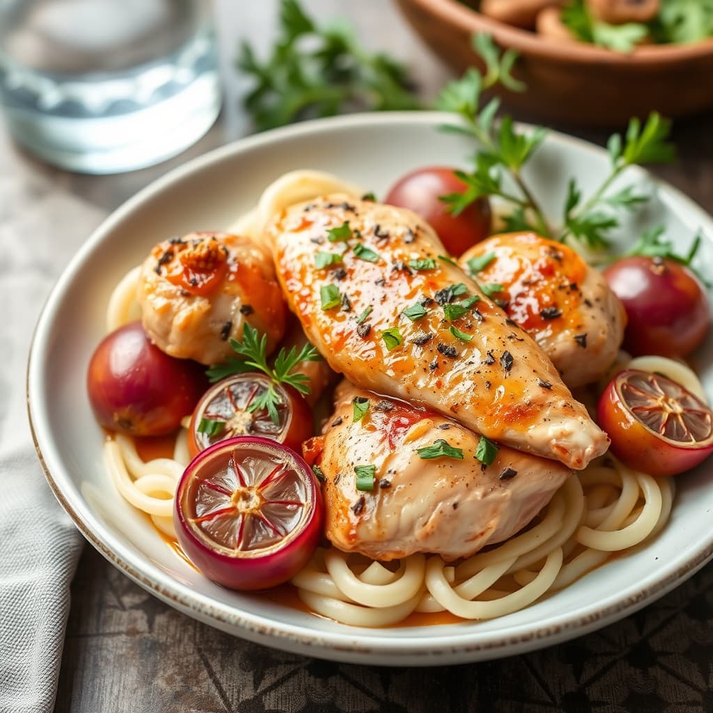 Kylling med sjalottløk
