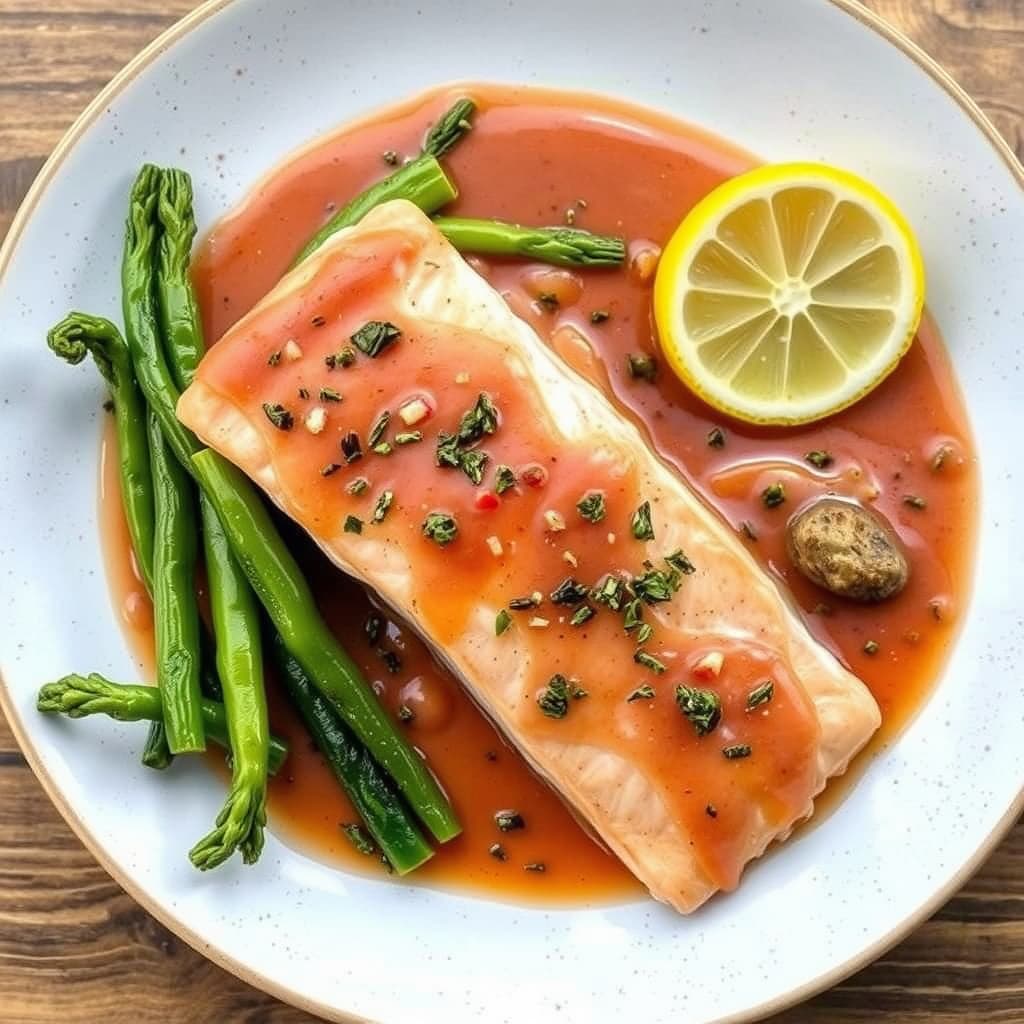 Laks med Martini-saus