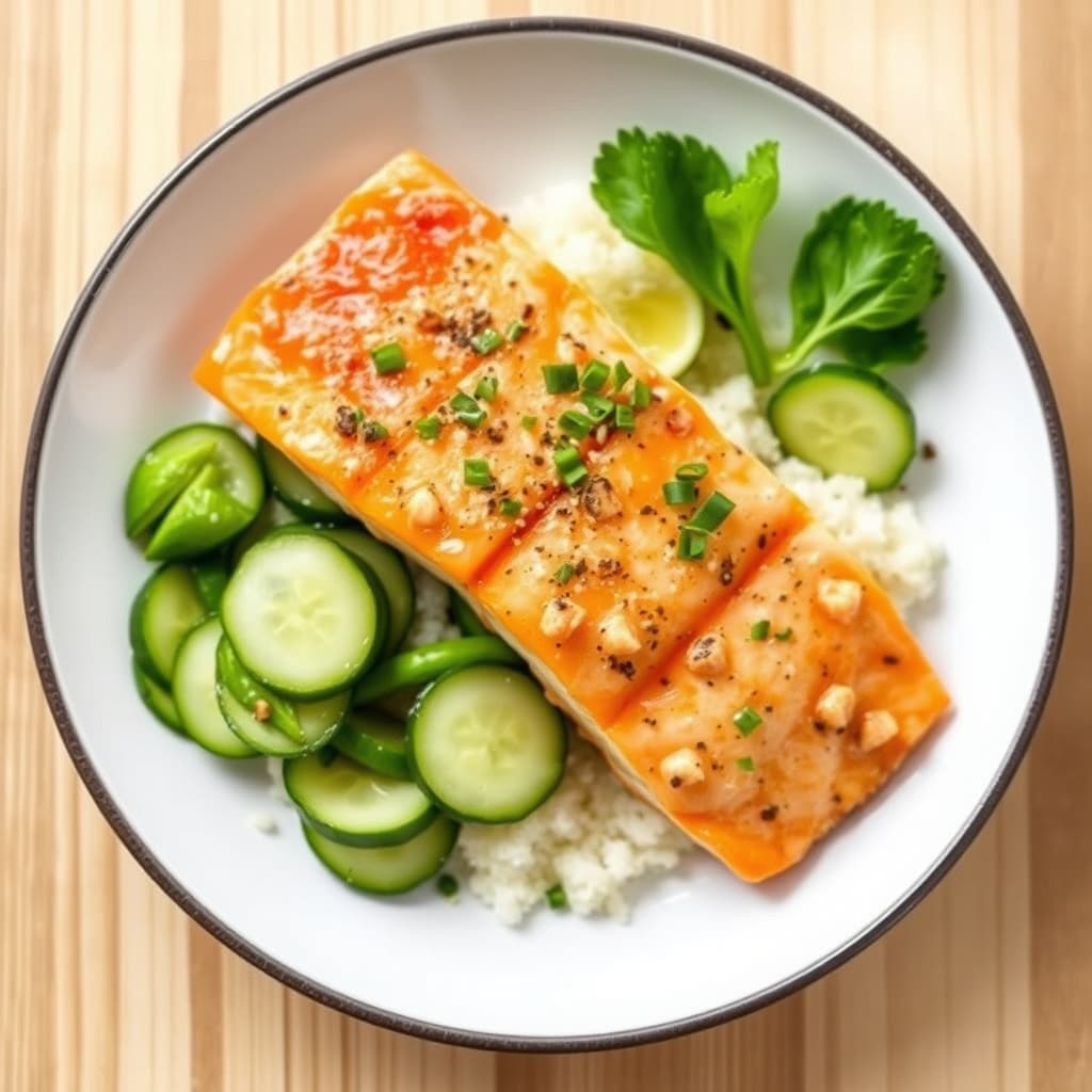 Laksefilet med agurk