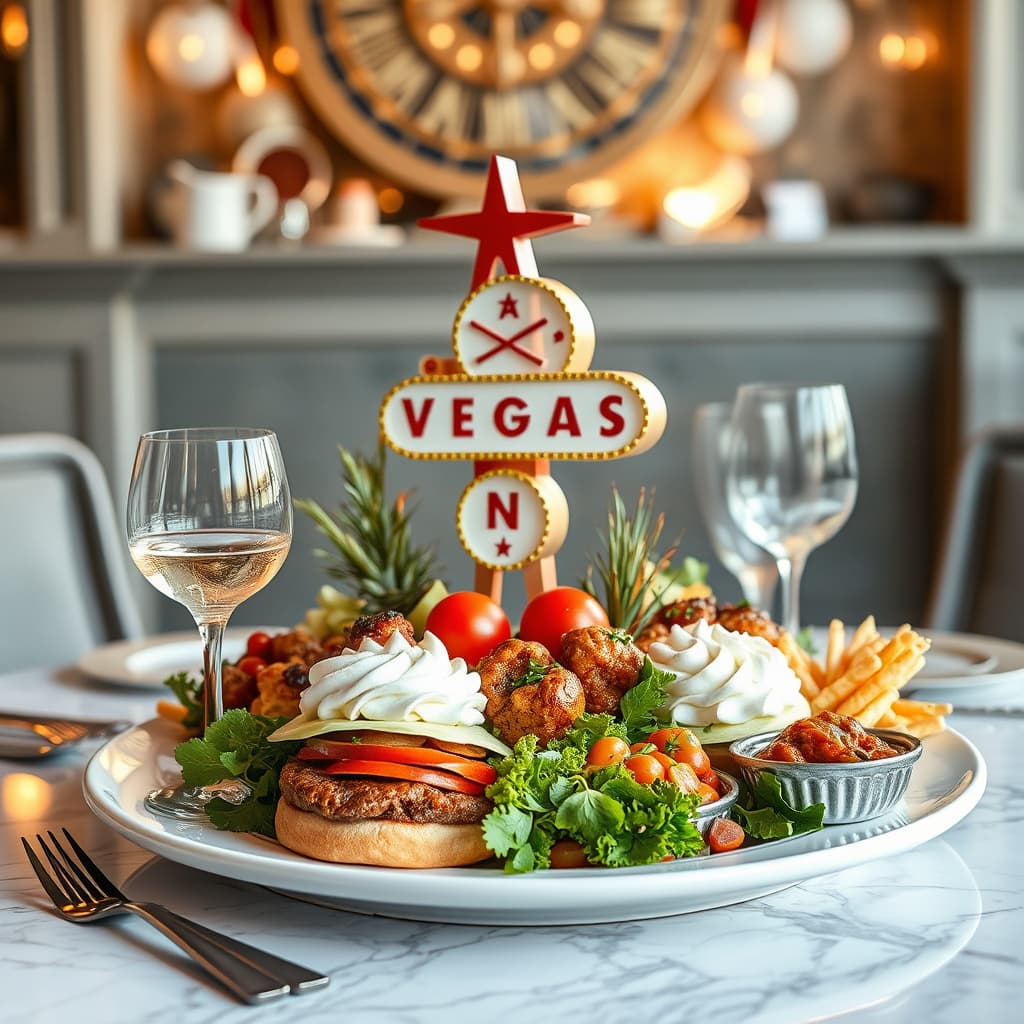 Las Vegas-senterstykke