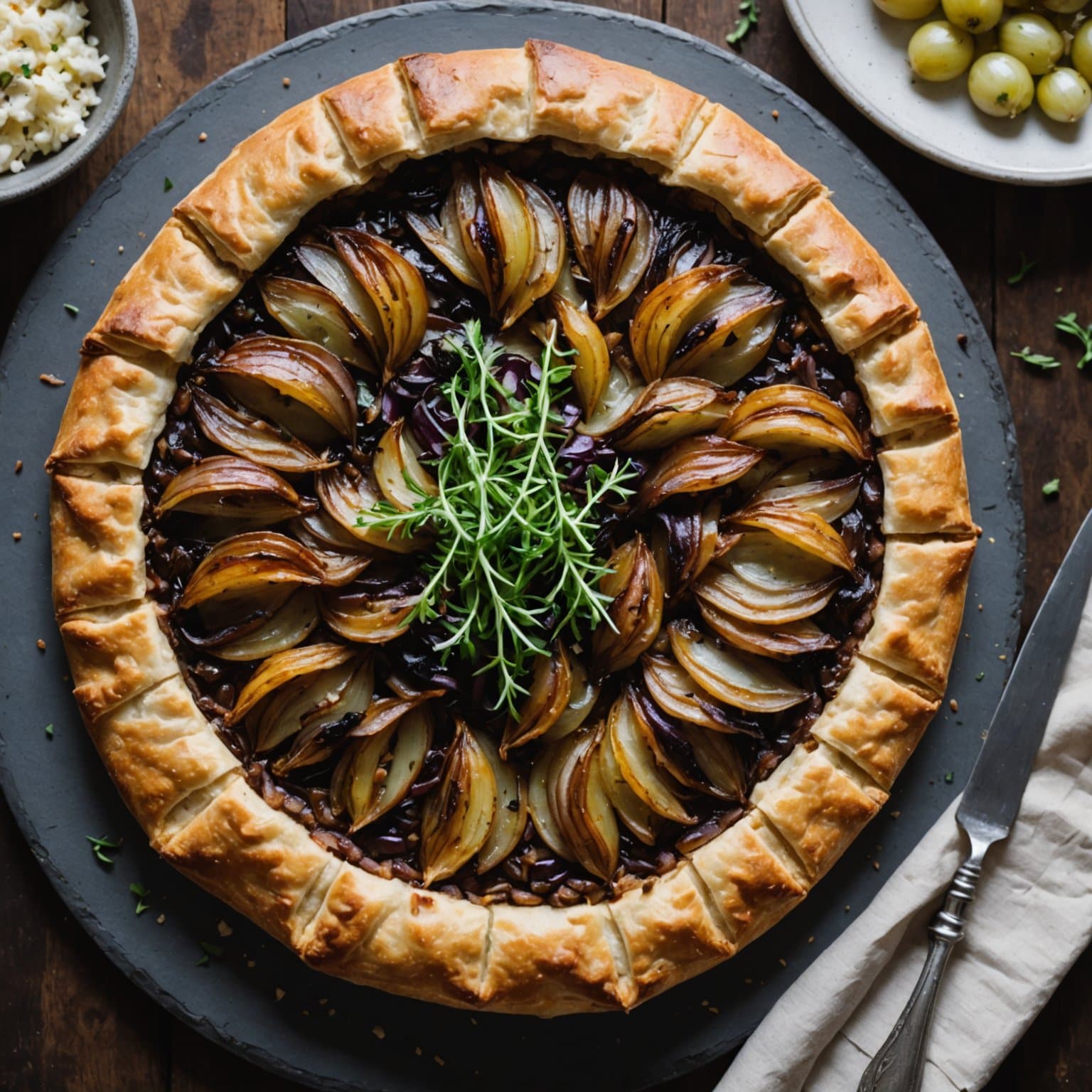 Løk- og ansjossgalette