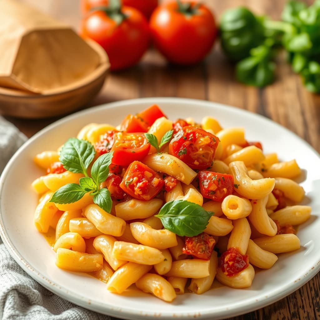 Makaroner og tomater