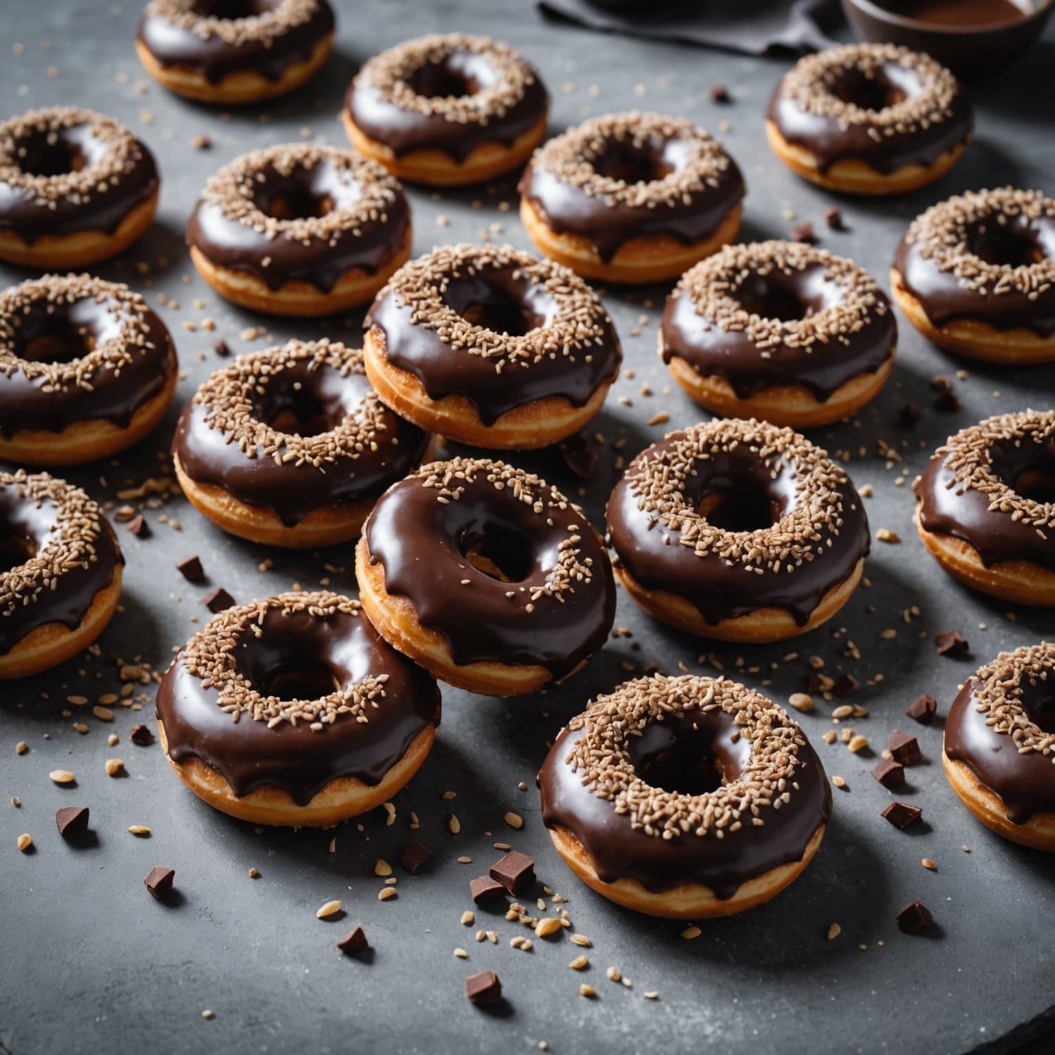 Malt sjokoladedonuts