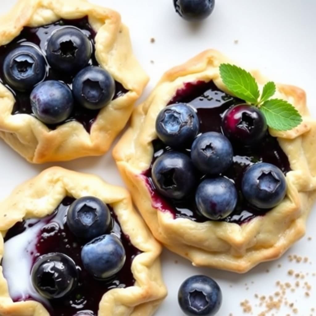 Mini blåbærgaletter