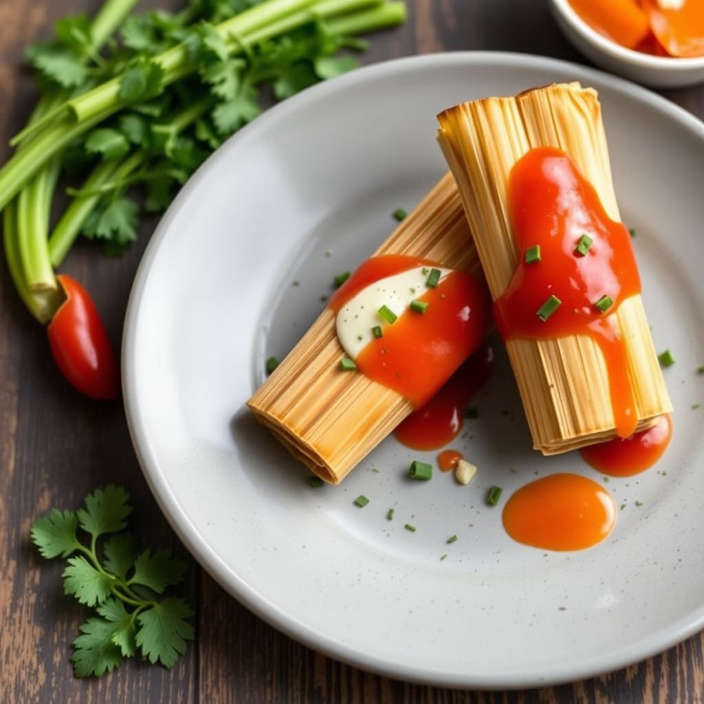 Mini-tamales med ost