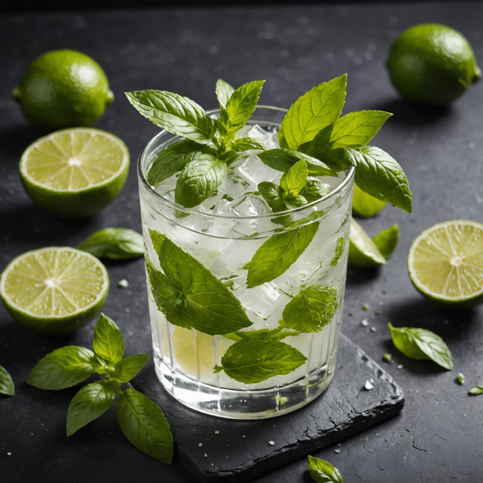 Mojito med basilikum