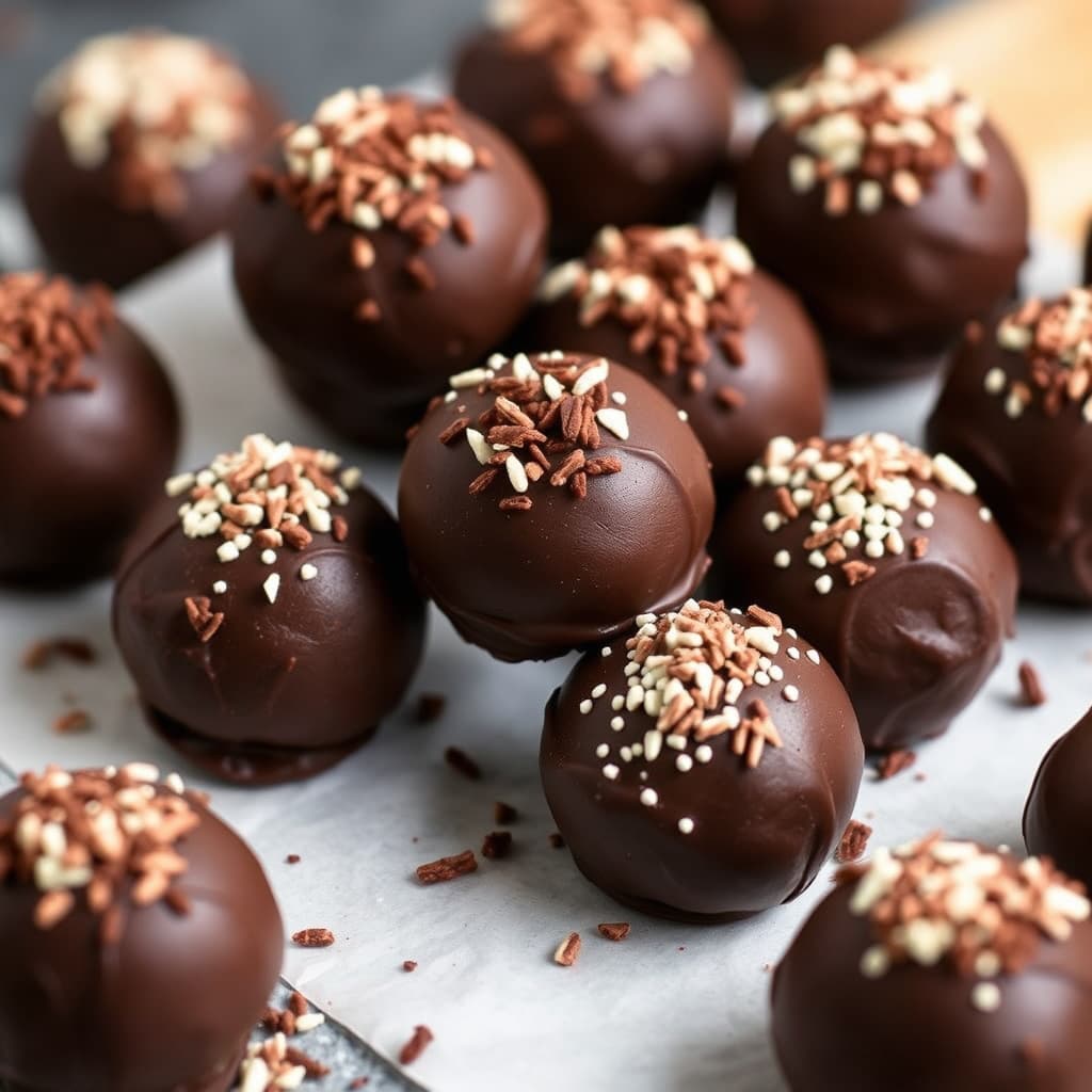 Mørk sjokoladetrøfler