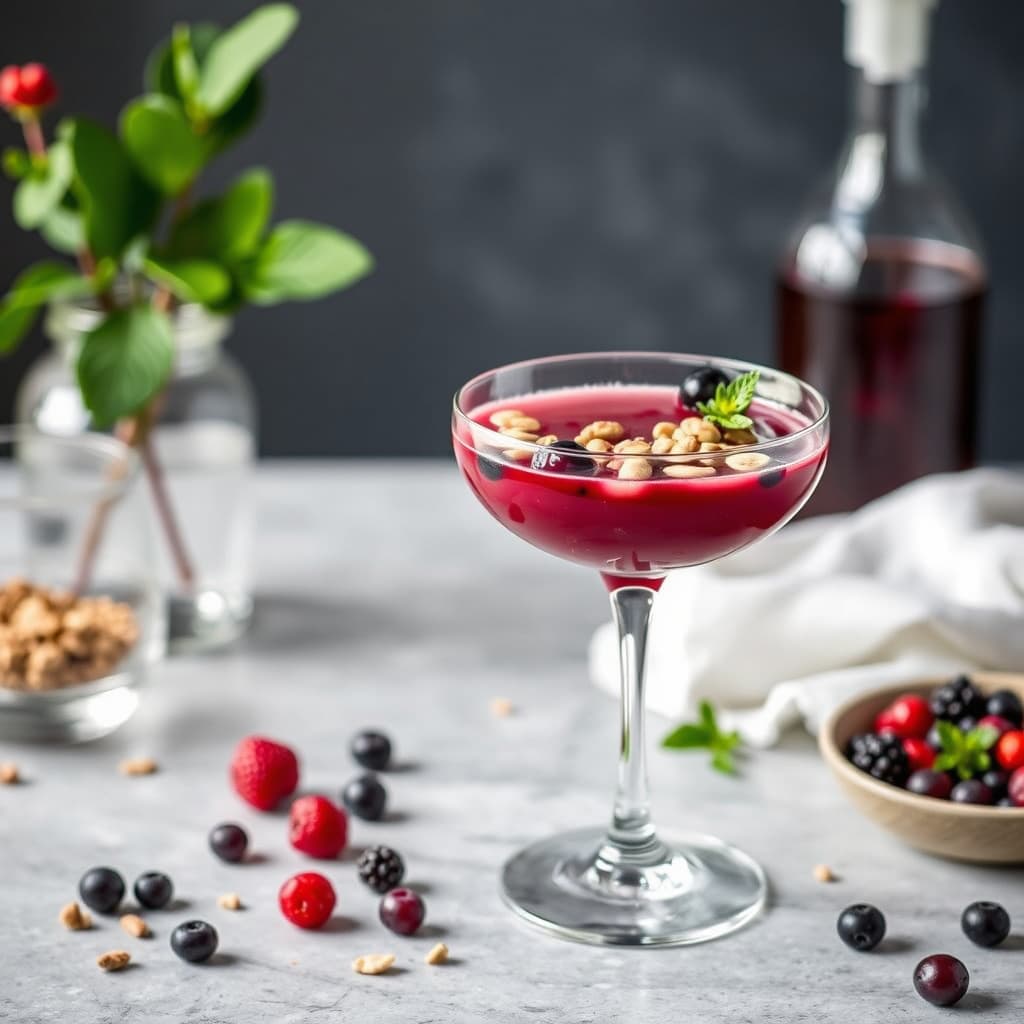 Nøtter og bær Martini