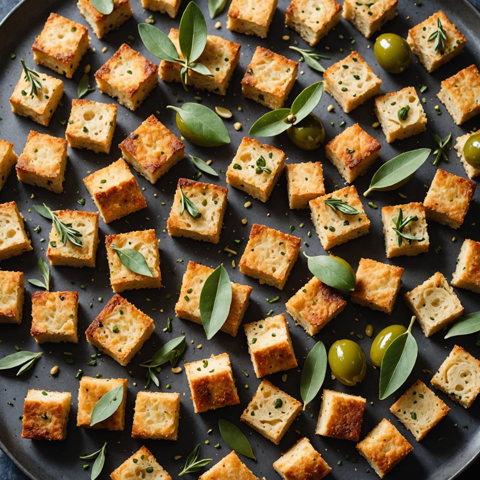 Olive Croutons
