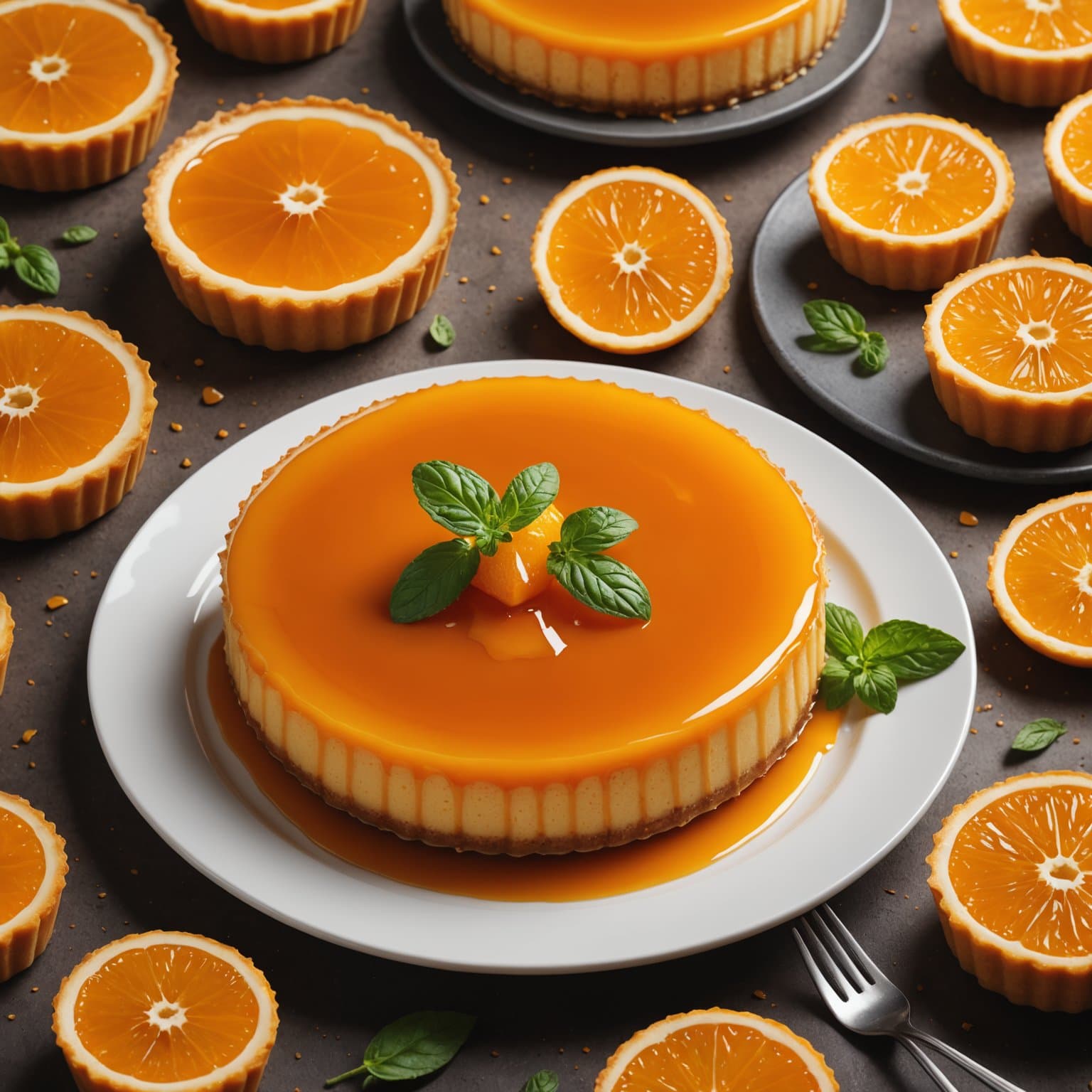 Oransje flan