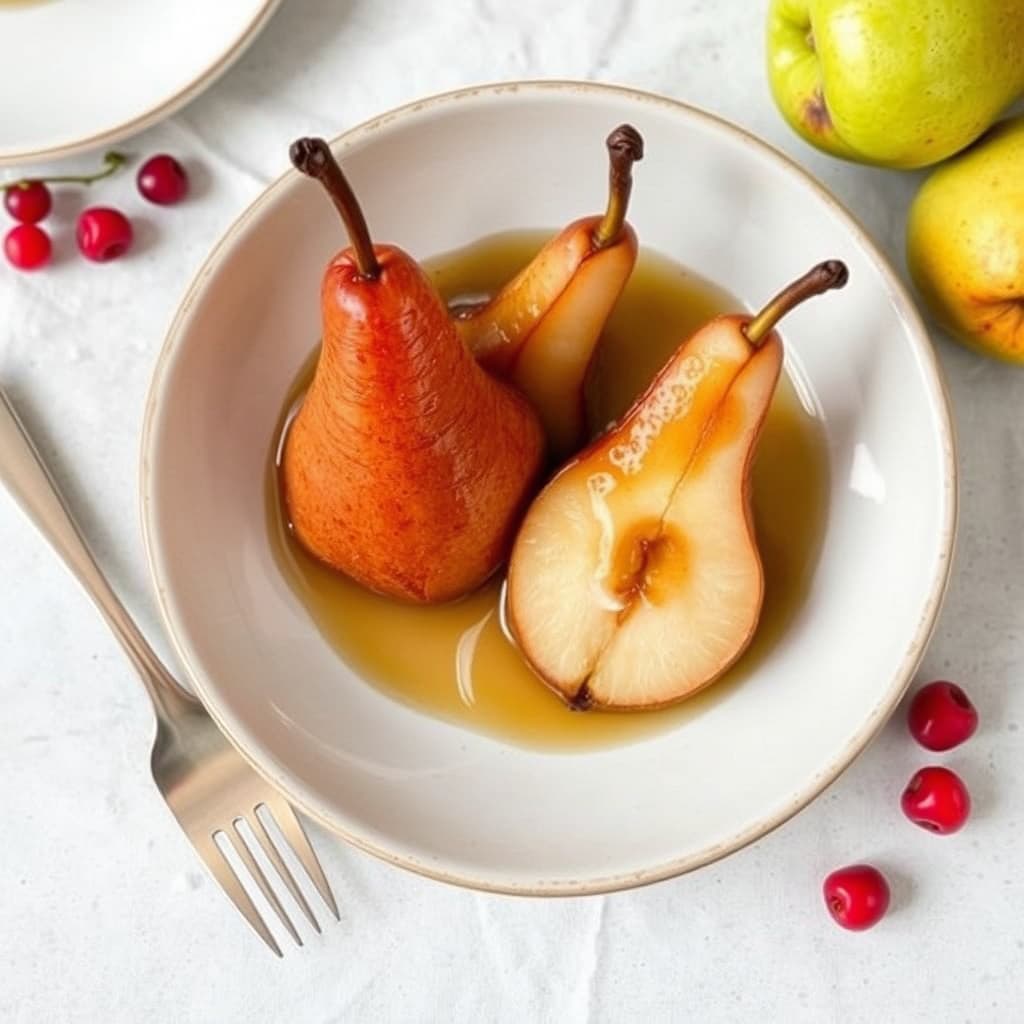 Pærer kokt i sider