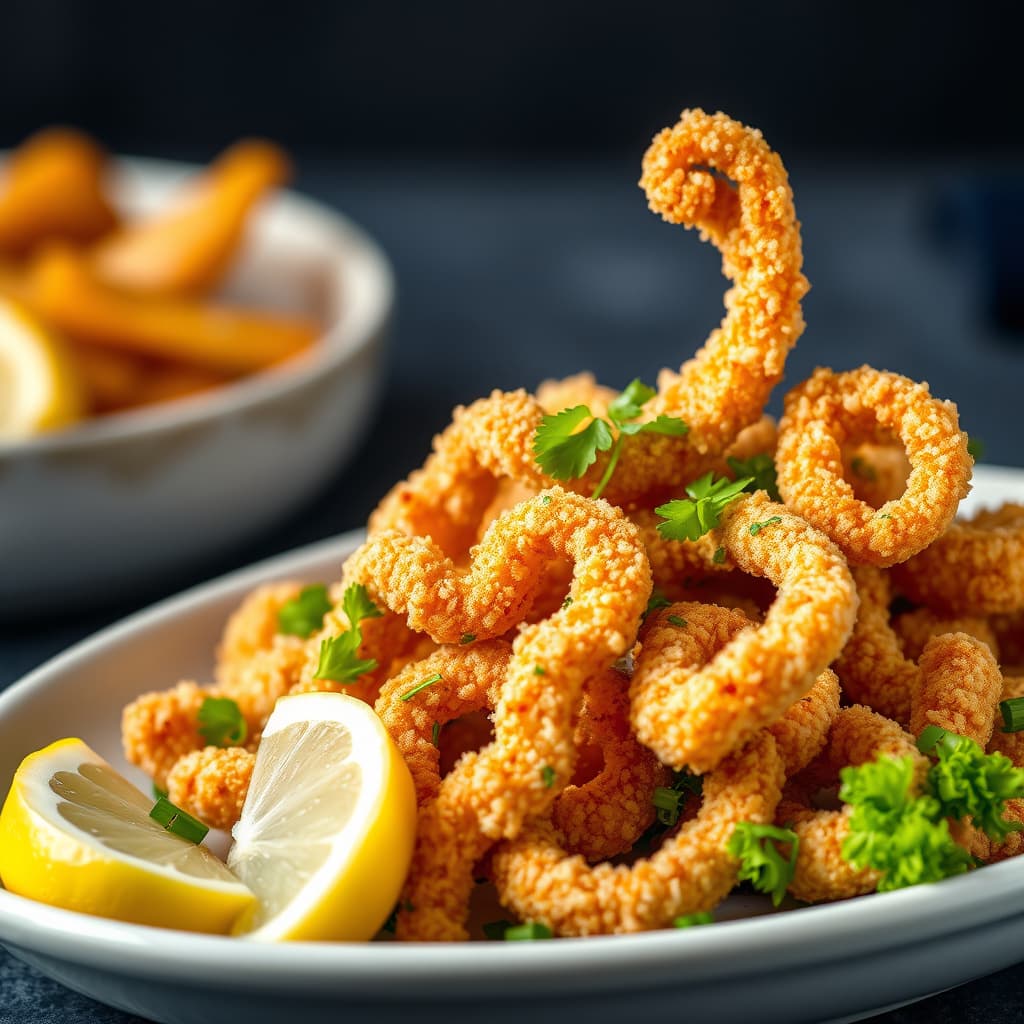 Panko-ristet kalamari