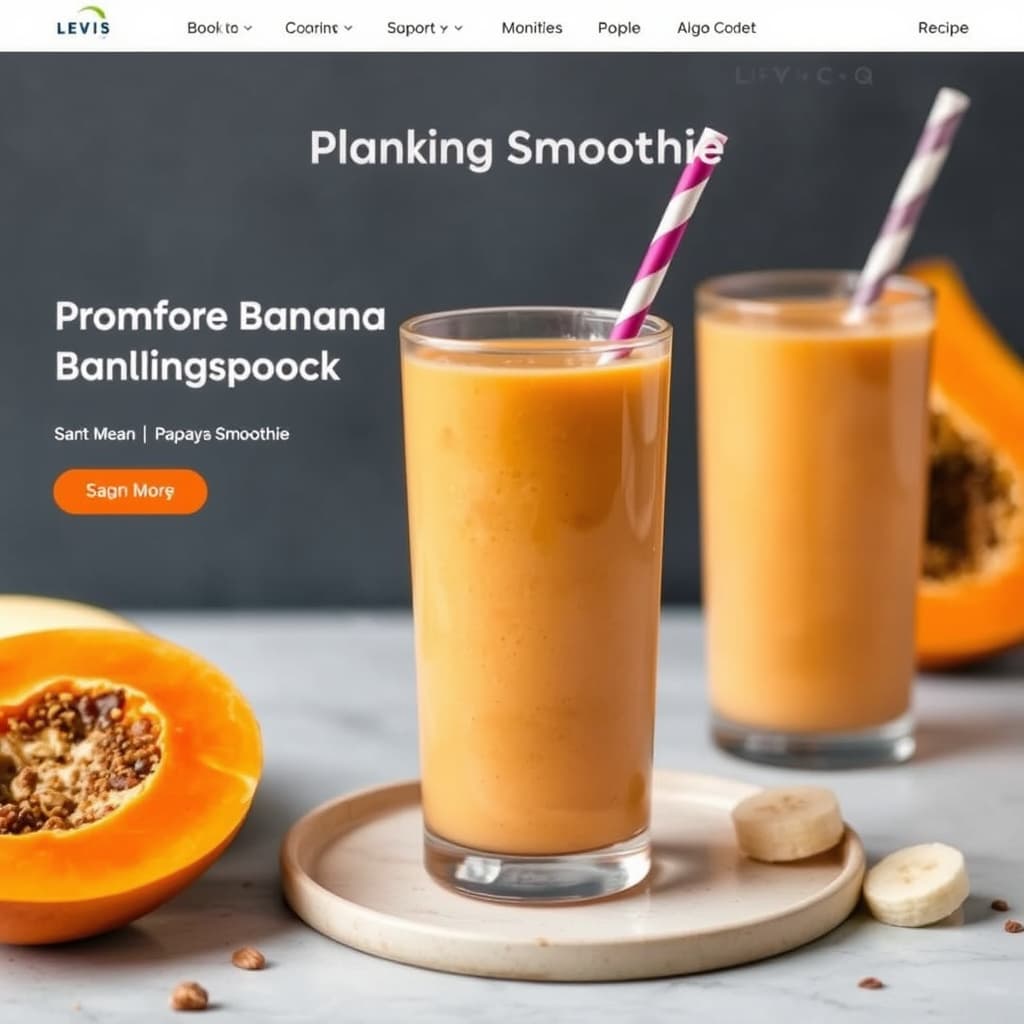 Papaya-banan-smoothie