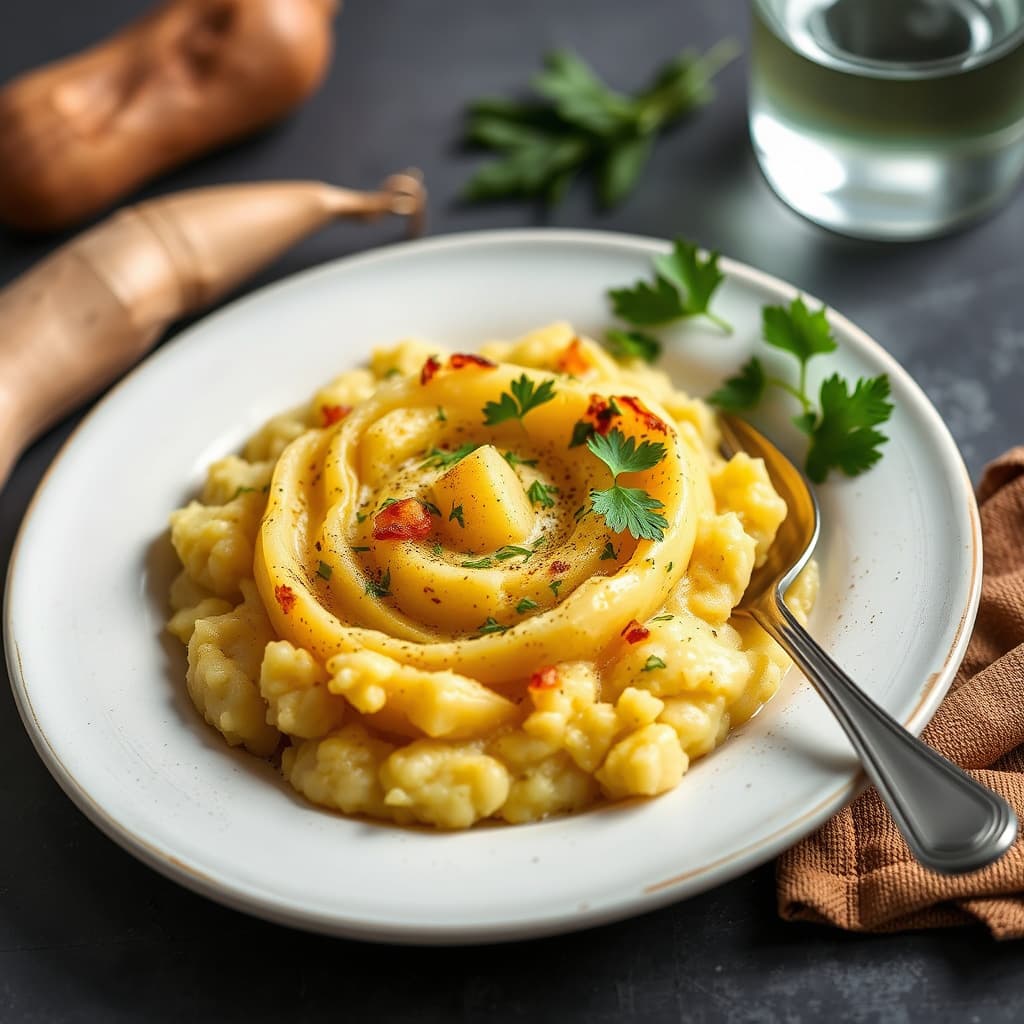 Pastinakk- og potetmos