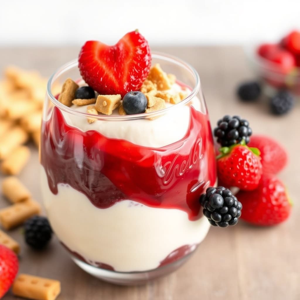 PB og J-yogurtparfait