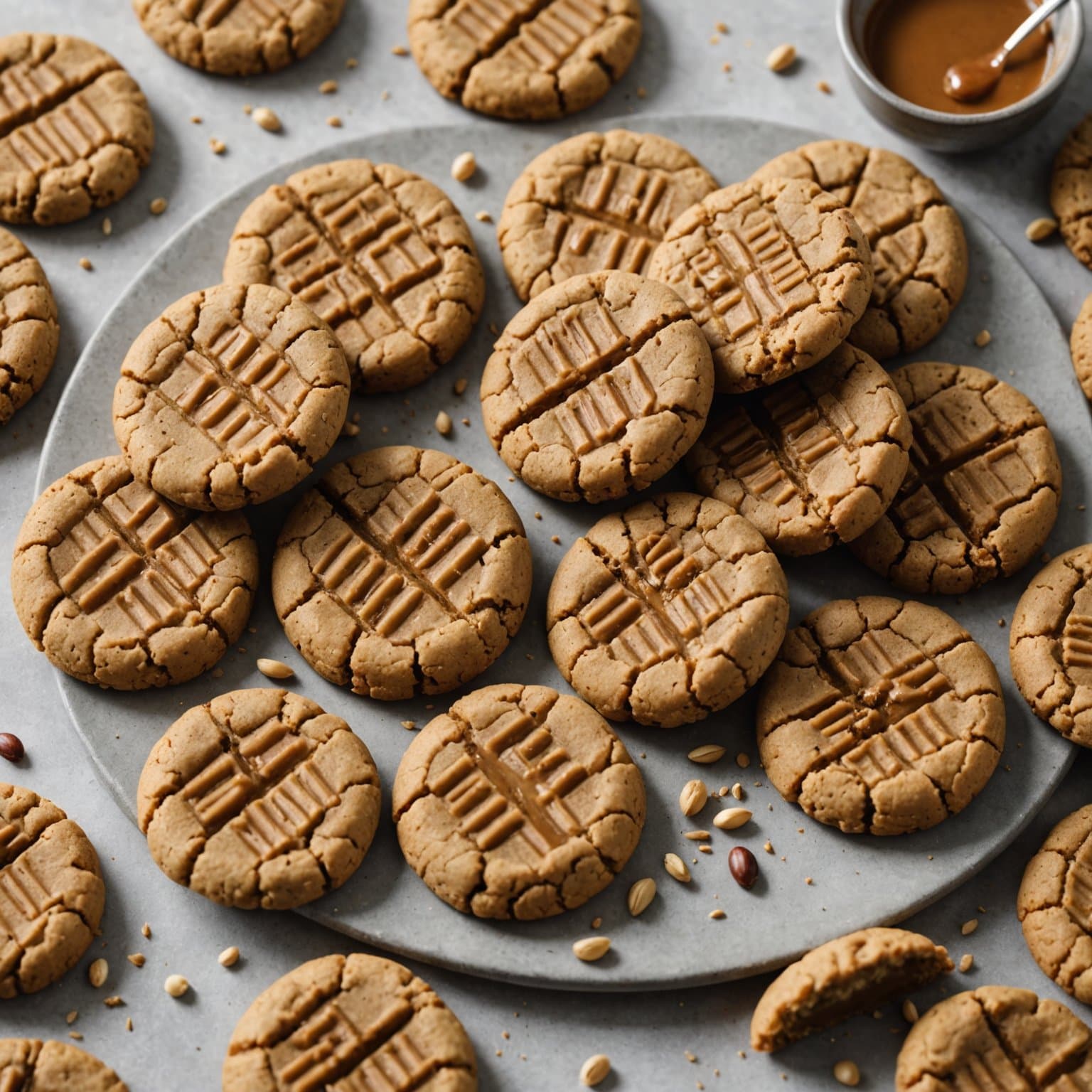 Peanøttsmør-hampkaker