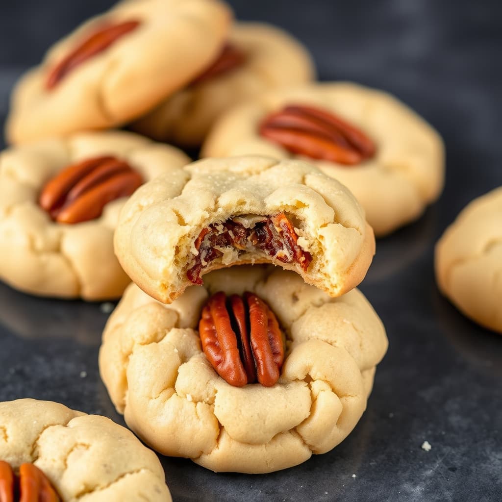 Pekannøttfylte kjeks