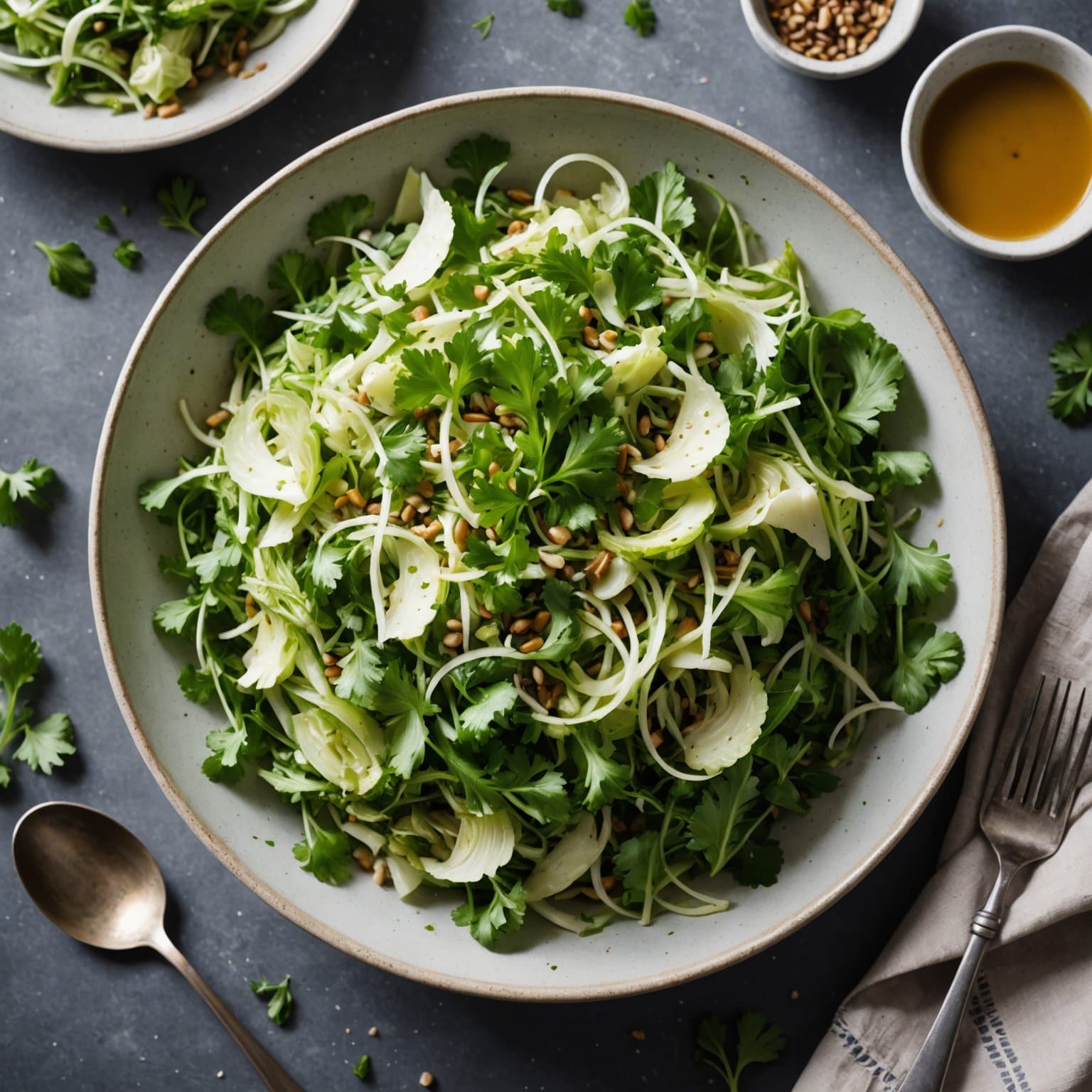 Persille- og kålssalat