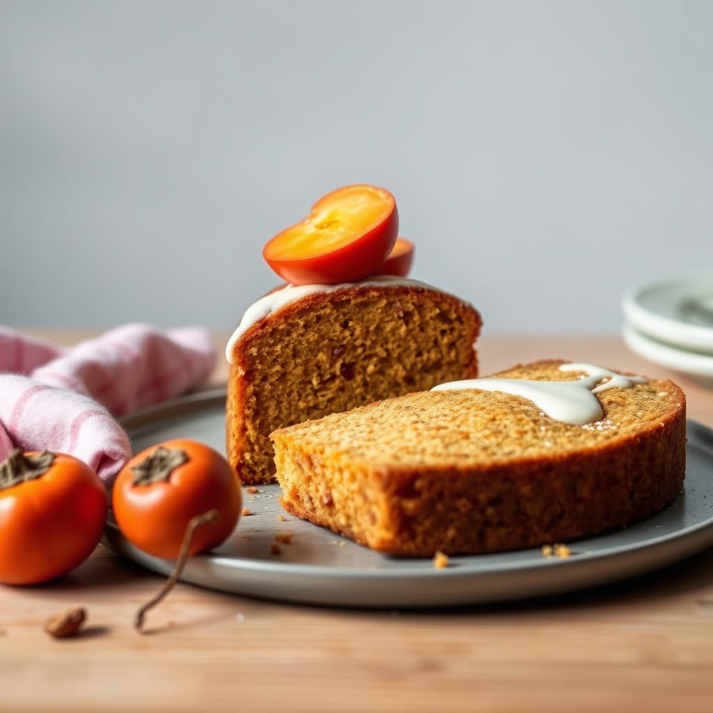 Persimmon-brunchkake