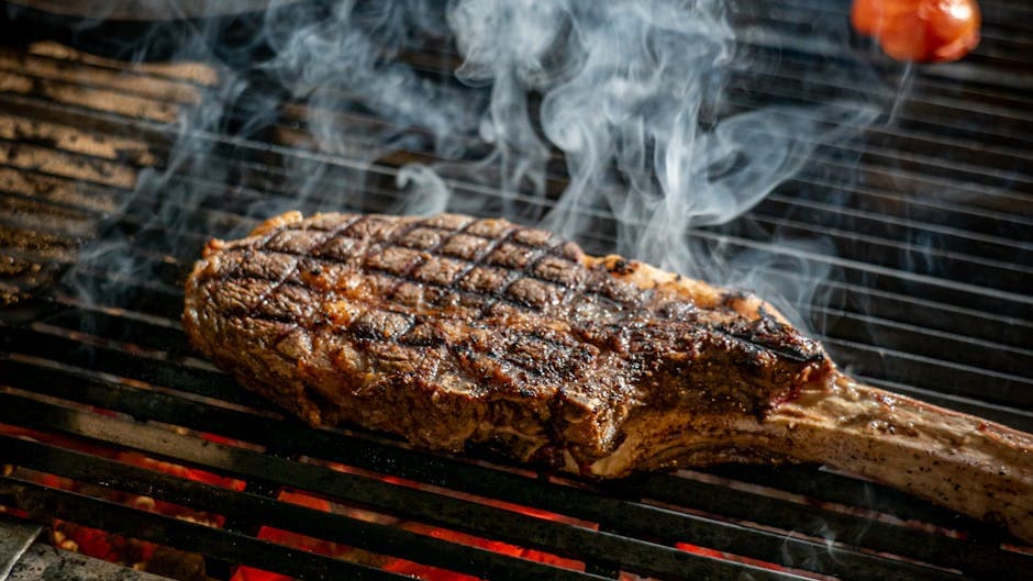 Krydret og grillet biff med sitruschutney