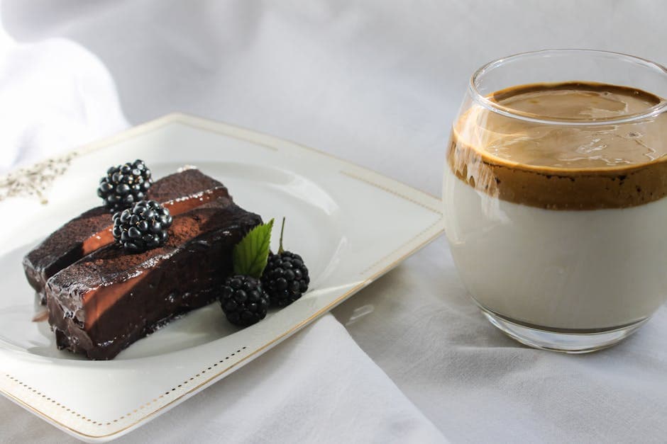 Kremet espresso-semifreddo med kaffe