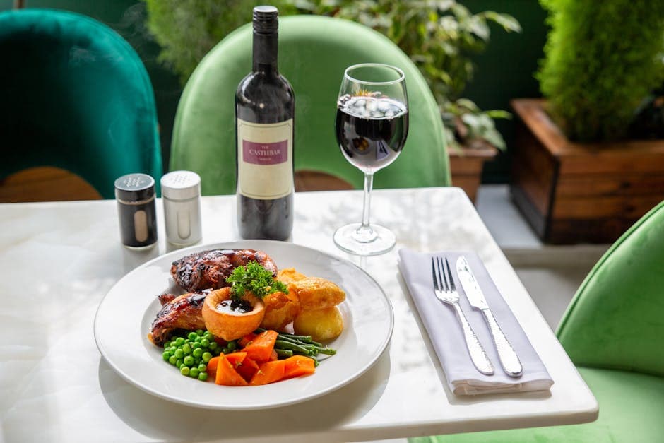 Krydret storfefilet i Yorkshire-puddinger med sennepsdressing