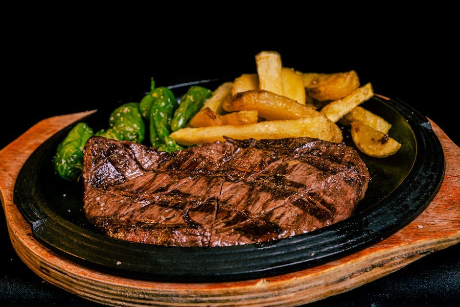 Helstekt oksefilet med urter