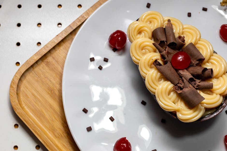 Sjokoladekrøller med spiselig gull