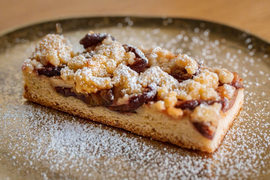 Rabarbrabrød- og smuldrepudding