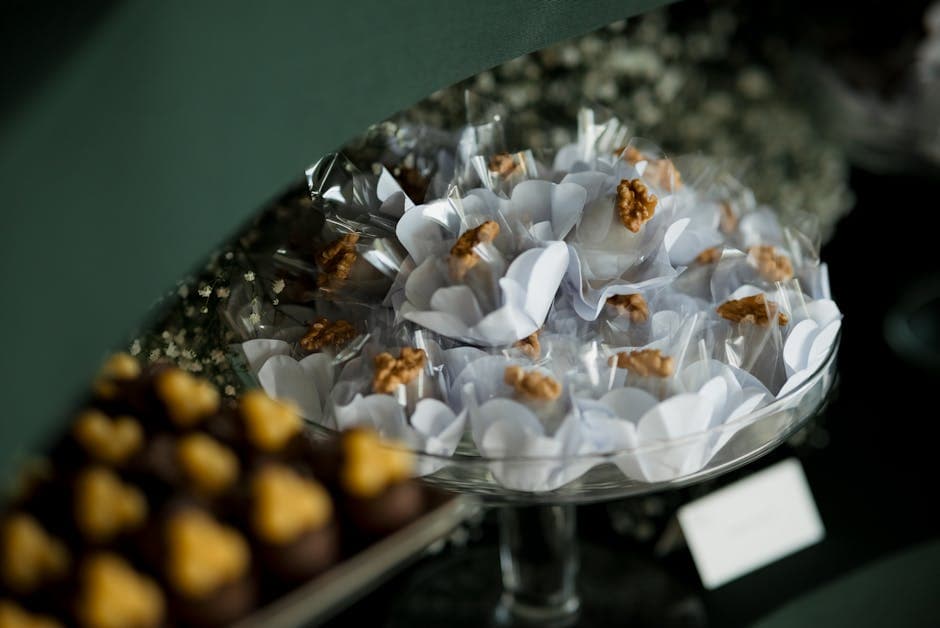 Sukker-glaserte valnøtter