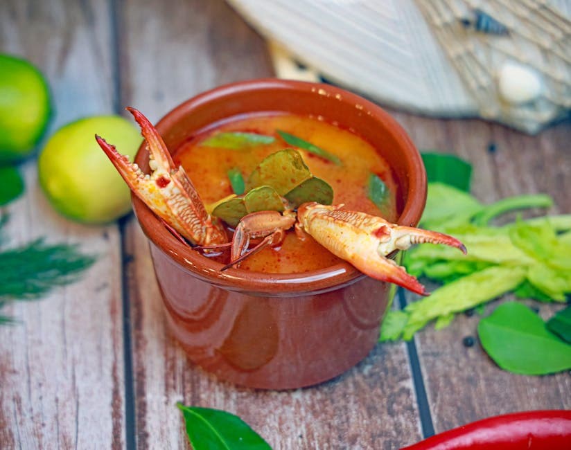 Tomatsuppe med fennikel og krabbekjøtt
