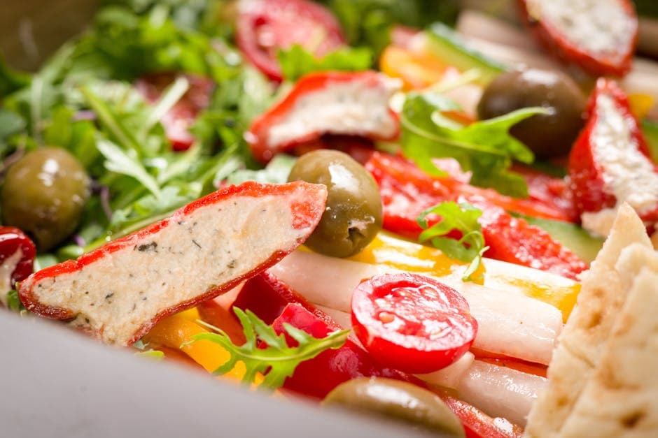 Sautert paprika med rosiner og ruccola