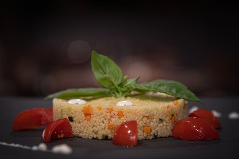 Kremet kuskus- og bulgurpilaf med urter