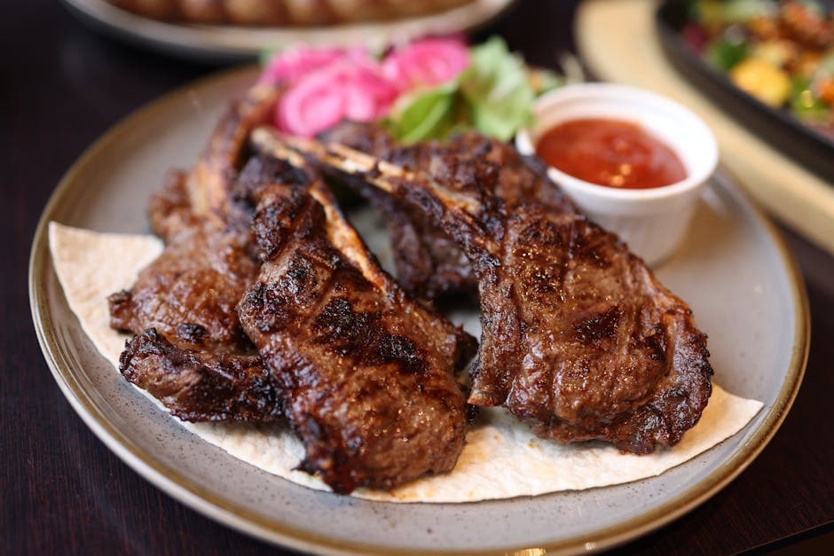 Grillet lammelår med jamaicansk mangorelish