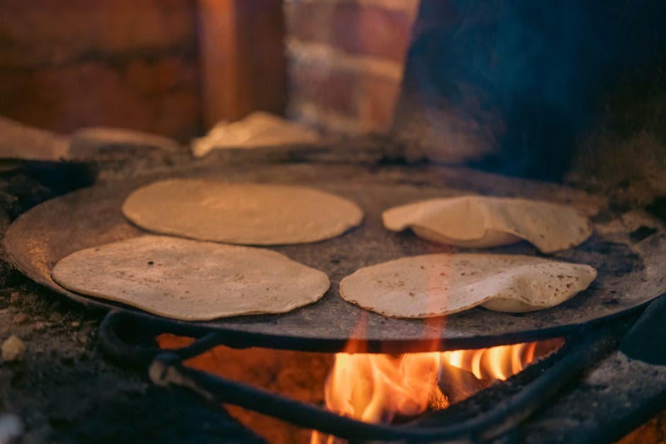 Hjemmelagde tortillas av Masa Harina