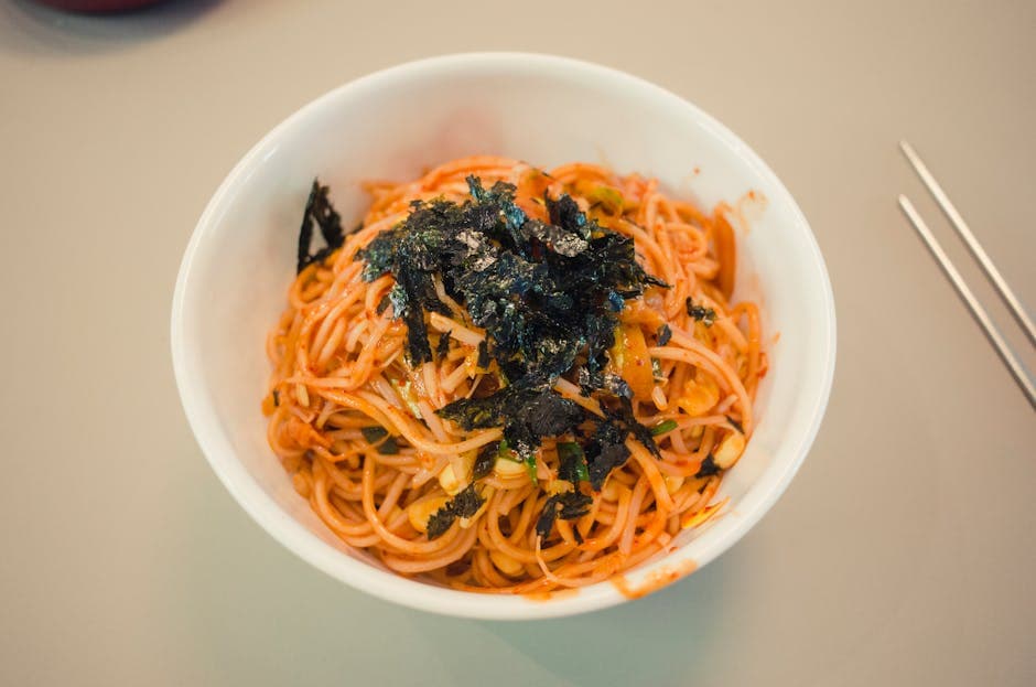 Spaghettini med mentaiko-dressing
