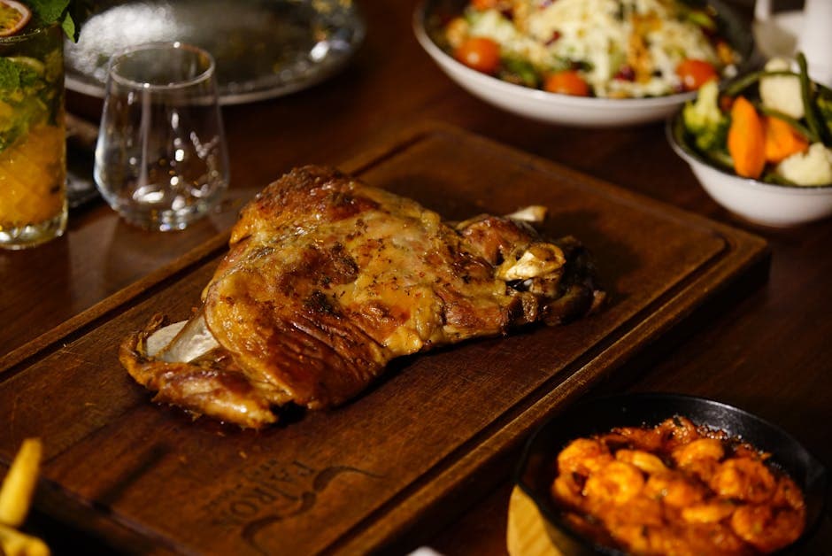 Grillet lammelår med timian og allehånde