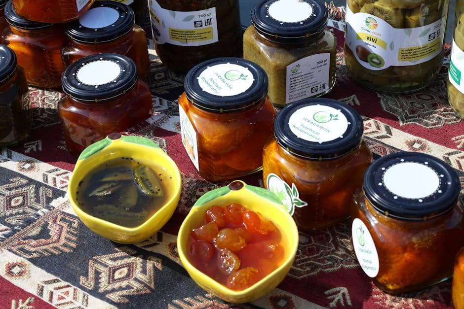 Bringebær- og aprikoskompott med champagne og sitronverbena