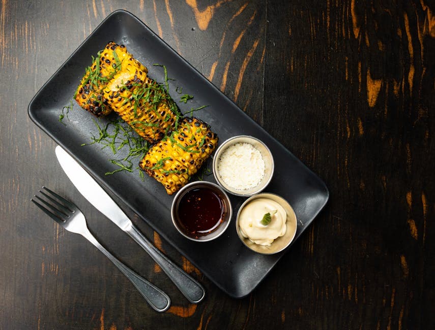 Grillet mais med hoisin- og appelsinsmør